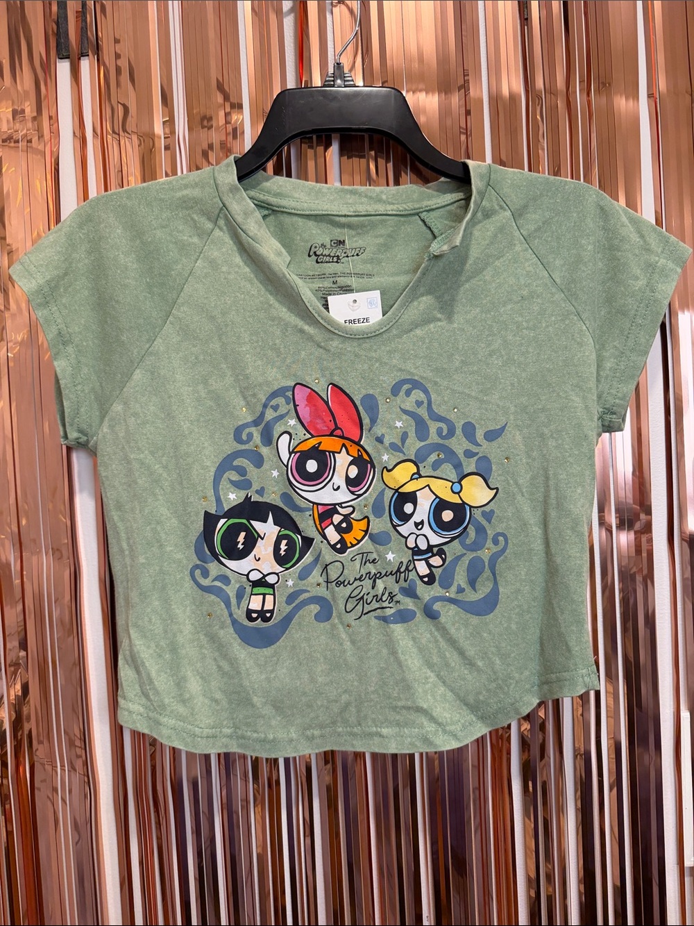 Cartoon Network Powerpuff Girls Mint Green Short Sleeve Tee